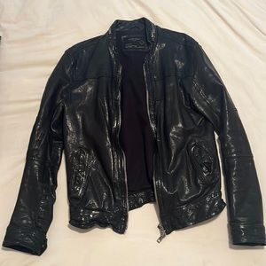 Allsaints Spitalfields Leather Biker Jacket
